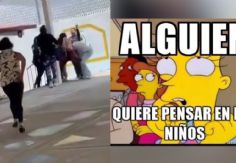 Pónganle Linkin Park de fondo: Mujeres se enfrentan al interior de kínder