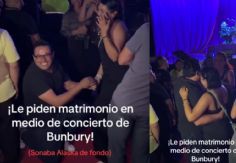 Pareja sella su amor en pleno concierto de Bunbury