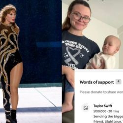 Taylor Swift demuestra su gran corazón al donar 100 mil dólares a una fan que lucha por su vida