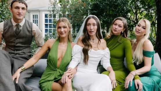 Gigi y Bella Hadid deslumbran como damas en la boda de su hermana Alana