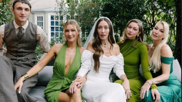 Gigi y Bella Hadid deslumbran como damas en la boda de su hermana Alana