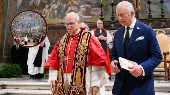 Carlos III y León XIV se reúnen; será el primer monarca británico en rezar con un papa en 500 años