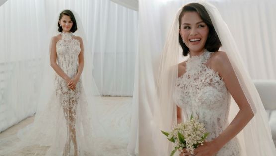 ¡Imposible no enamorarse! Selena Gomez revela su vestido favorito de boda con Benny Blanco