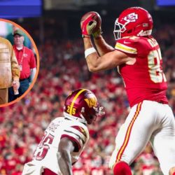 Travis Kelce celebra touchdown 100 con un divertido guiño a Taylor Swift | VIDEO