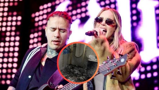 Belinda detiene su concierto para pedir ayuda por su bajista; un incendio lo dejó sin nada