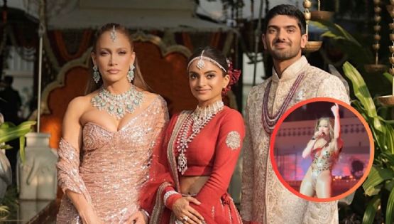 Jennifer Lopez deslumbra en India; recibe paga millonaria por cantar en la boda del año