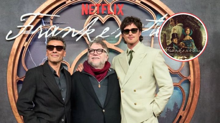 Guillermo del Toro presentó ‘Frankenstein’ en México; Oscar Isaac y Jacob Elordi lo acompañaron
