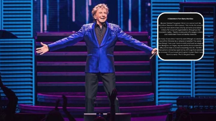 Barry Manilow da a conocer que padece de cáncer de pulmón; la noticia la dio por medio de Instagram