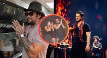Jason Momoa sorprende en el concierto de Ricardo Arjona; su presencia causa furor entre los fans