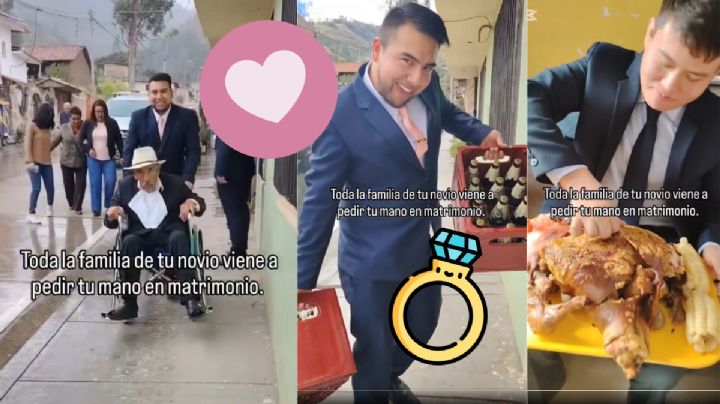 ¡Si no es así, mejor nadota! Así se pide matrimonio en México, con todo y familia