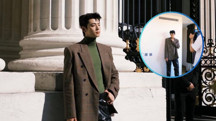 Cha Eun-woo deslumbra en la Semana de la Moda de París con look Saint Laurent