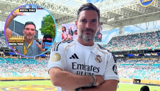 MOMENTO EXACTO en que Julián Gil irrumpe transmisión de 'El Chiringuito' y es empujado por reportero