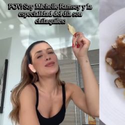 Michelle Salas responde a las críticas por sus chilaquiles fit y lanza reto culinario