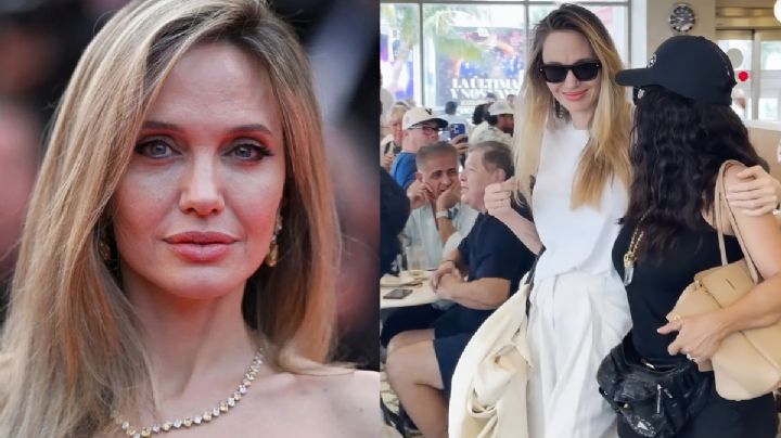 Angelina Jolie prueba desayuno original veracruzano; se toman FOTOS con la dueña del lugar