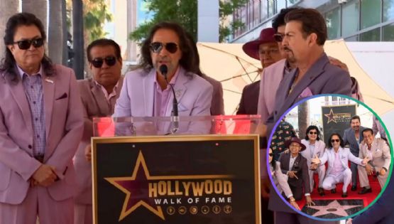 Los Bukis hacen historia en Hollywood y dedican su estrella a los migrantes | VIDEO