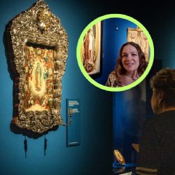 Famosa cantante interpreta coplas frente a la Virgen de Guadalupe en Museo del Prado