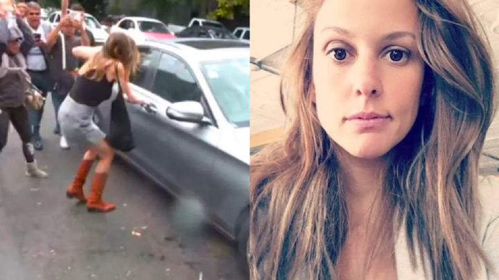 Agreden a ‘Lady Racista’ a su salida de audiencia en CDMX | VIDEO