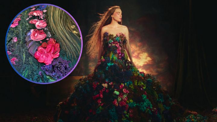 ‘Indómita’ y musa: Belinda inspira pintura de su más reciente álbum en su visita a Veracruz | VIDEO