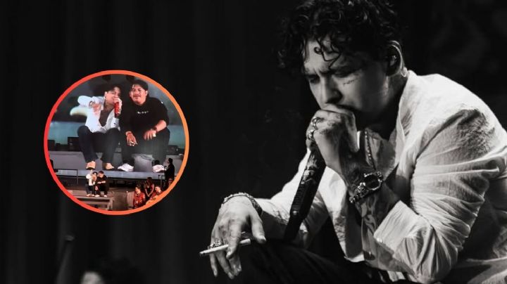 ¡Hasta las chanclas! Christian Nodal se sube ebrio al escenario y casi termina en el piso | VIDEO