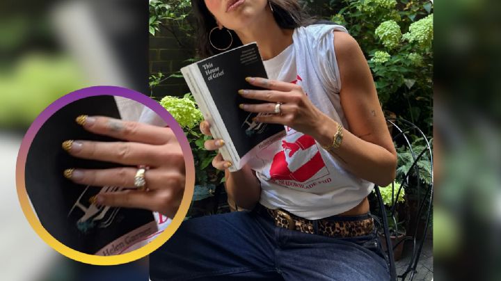 Dua Lipa impone las uñas doradas con efecto joya como la tendencia del momento