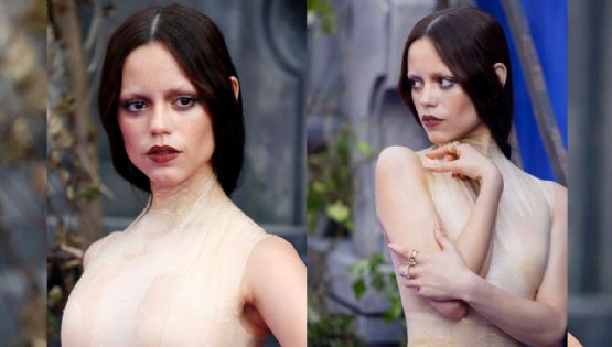 Jenna Ortega redefine el glamour gótico: esto usó en la premiere de Merlina 2