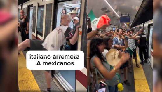 Mexicanos reaccionan cantando 'Imagine' contra agresiones de italiano en el metro | VIDEO