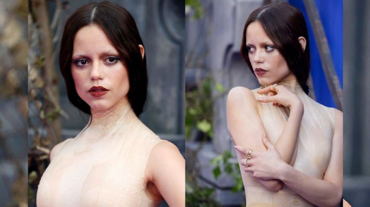 Jenna Ortega redefine el glamour gótico: esto usó en la premiere de Merlina 2