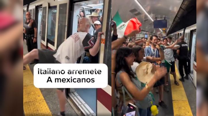 Mexicanos reaccionan cantando 'Imagine' contra agresiones de italiano en el metro | VIDEO