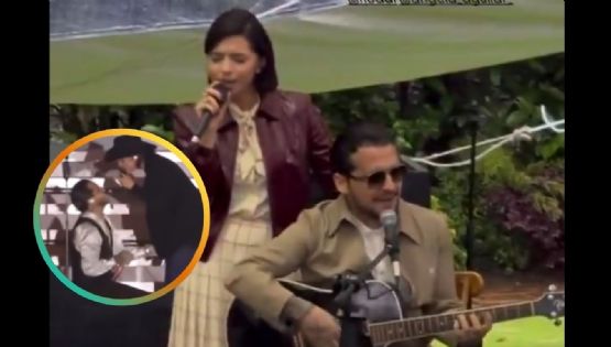 Ángela Aguilar y Christian Nodal callan críticas al cantar ‘Eso y más’ de Joan Sebastian como muestra de su amor | VIDEO