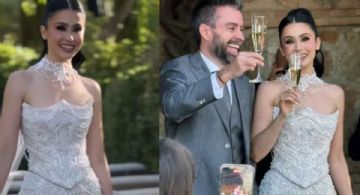 Lupita Villalobos se casa en España con elegante boda mexicana; así fue el momento | VIDEO