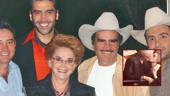 Viuda de Vicente Fernández es captada besando a otro hombre; ¿quién es el misterioso personaje?