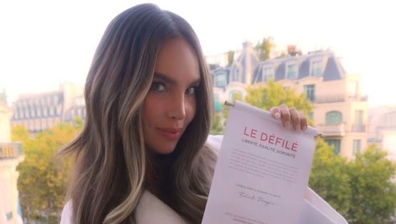 Belinda brilla en desfile en París; Renata Notni y Samadhi Zendejas también estuvieron presentes